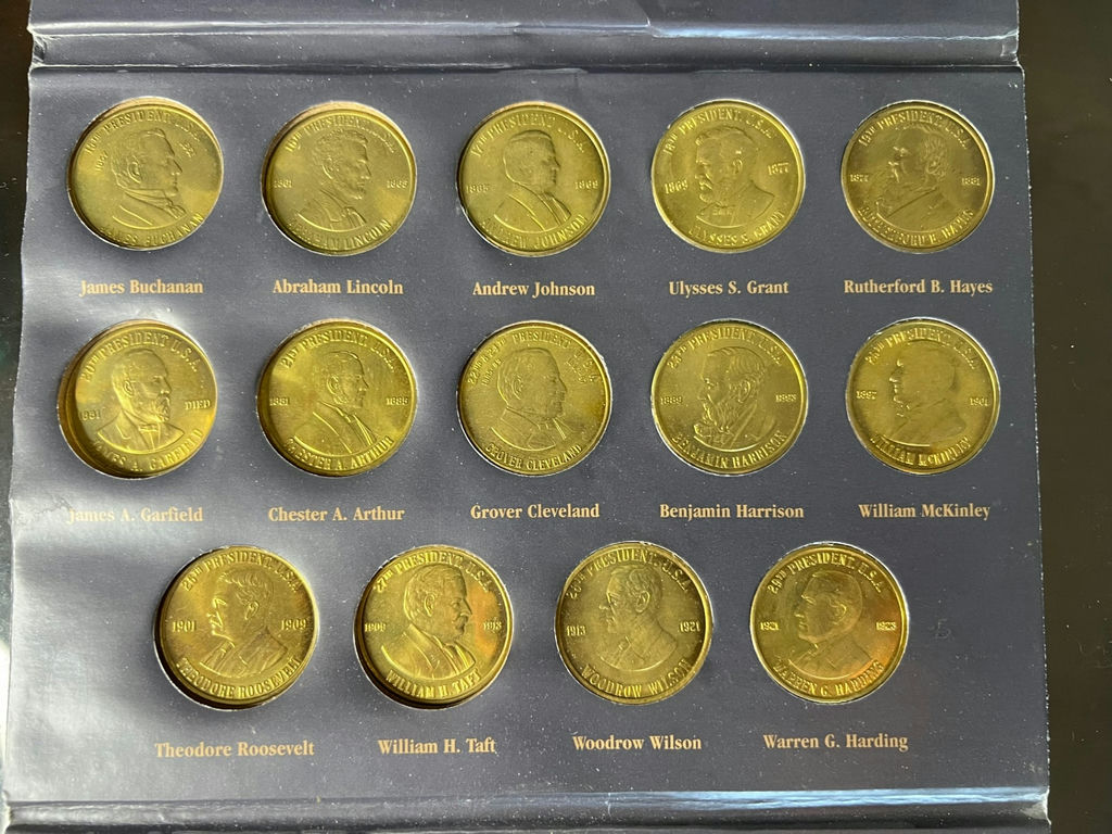 Blue album of U.S. Presidents coins - image 2 of 5