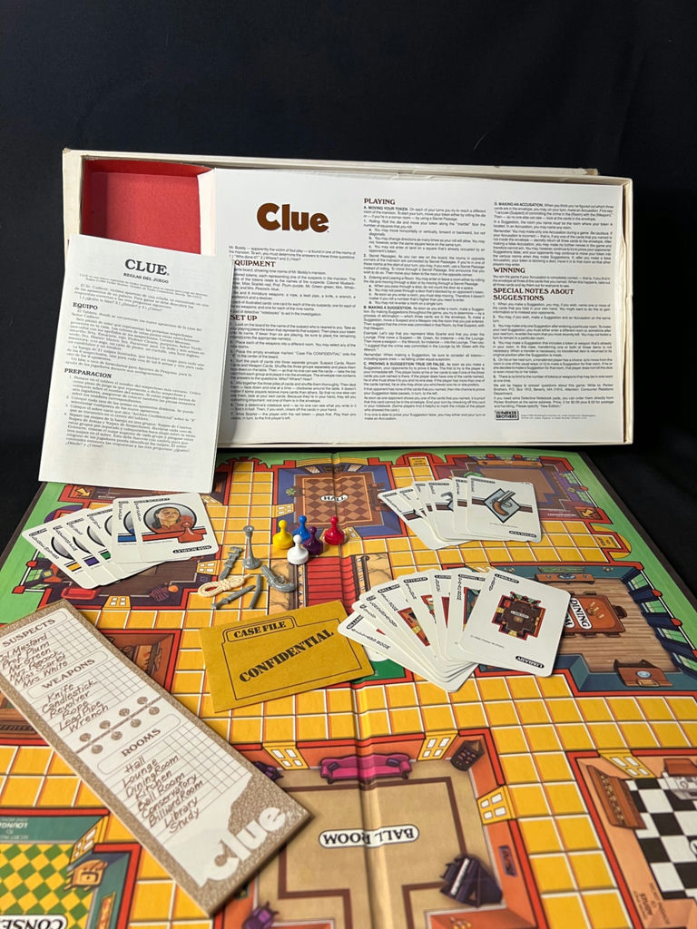 1980's Vintage game collection: Clue, Ipswich, and Dominoes - image 3 of 10