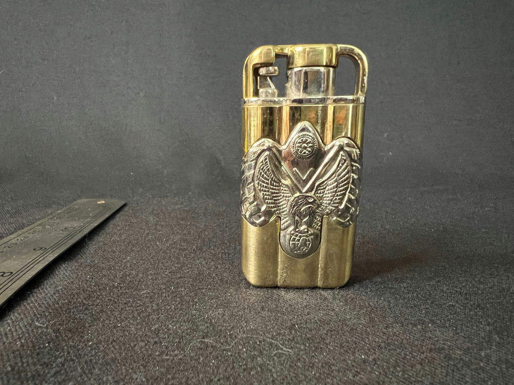 Vintage Casio Edifice EF-104 quartz watch and Vintage eagle-embossed lighter - image 6 of 8