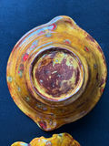 Mid-century, California Pottery mini pitcher with bowl and decorative angel relief plaque - thumbnail 4 of 9