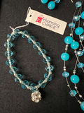 Turquoise colored and Crystal Jewelry Set - thumbnail 2 of 7