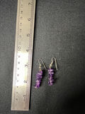 Gold-tone cameo pendant necklace with floral center, purple chip earrings, and two-tone circular earrings - thumbnail 8 of 11