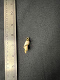 Gold-tone shell pendants and pearl-accent leaf brooch - thumbnail 3 of 9