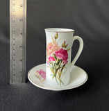 Assorted stemmed glasses and vintage floral porcelain cup with saucer - thumbnail 12 of 12