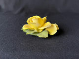 Floral embossed ceramic tiles on metal display stands, sculpted ceramic yellow rose - thumbnail 11 of 13
