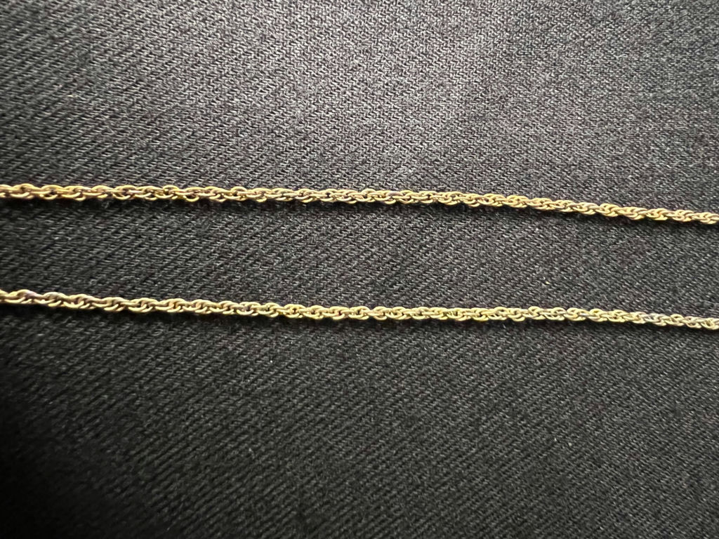 Three Gold-tone necklaces one with heart pendant with Yellow Rose - image 13 of 13