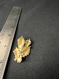 Gold-tone shell pendants and pearl-accent leaf brooch - thumbnail 6 of 9