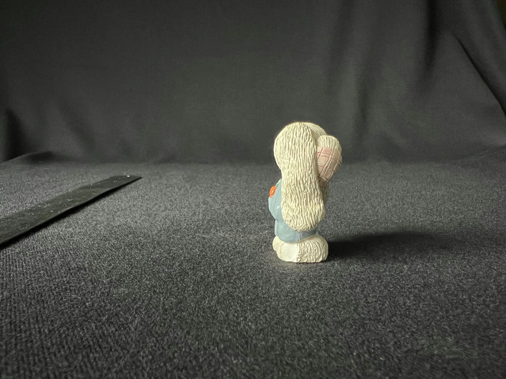 Enesco Precious Moments Purrfect Grandma thimble and Grandpa Ornament; Handmade Vicki Lane bunny figurine - image 9 of 13