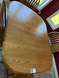 Solid Oak Dinning Table With 3 Leaves & 4 Chairs - thumbnail 4 of 11