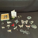 Assortment Of Silver Plated Brooches - thumbnail 1 of 12