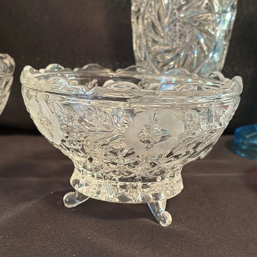 Crystal Vase & Bowls - image 5 of 13