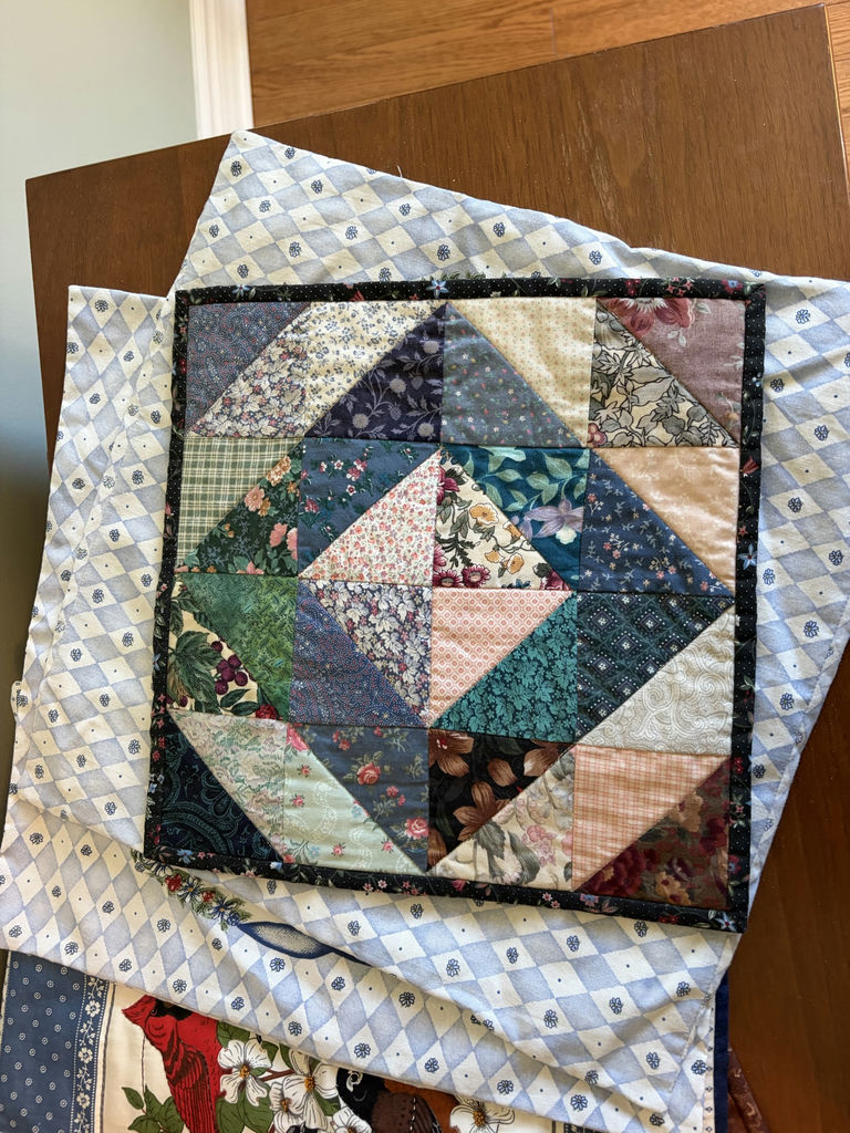 Collection Of Quilted Home Decor Pieces - image 7 of 16