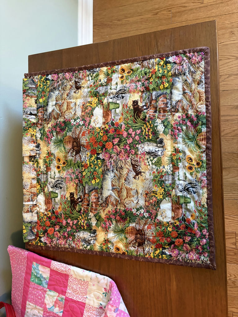 Collection Of Quilted Home Decor Pieces - image 14 of 16