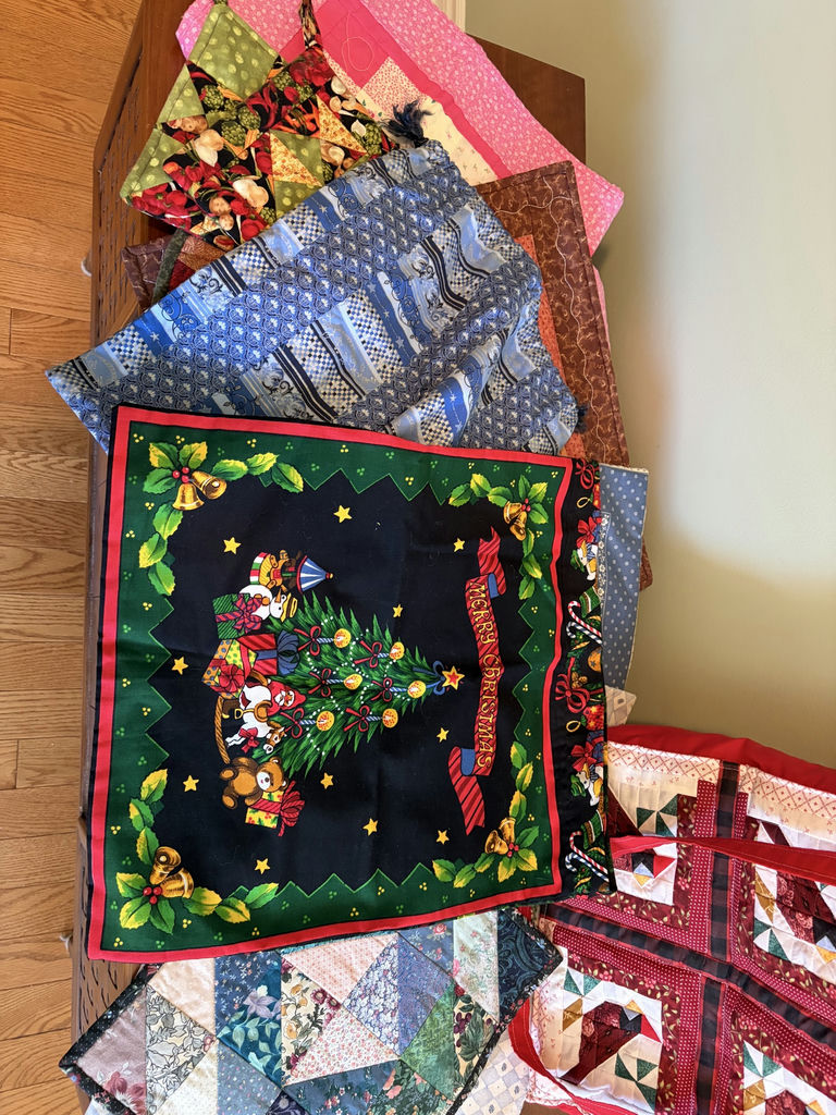 Collection Of Quilted Home Decor Pieces - image 4 of 16