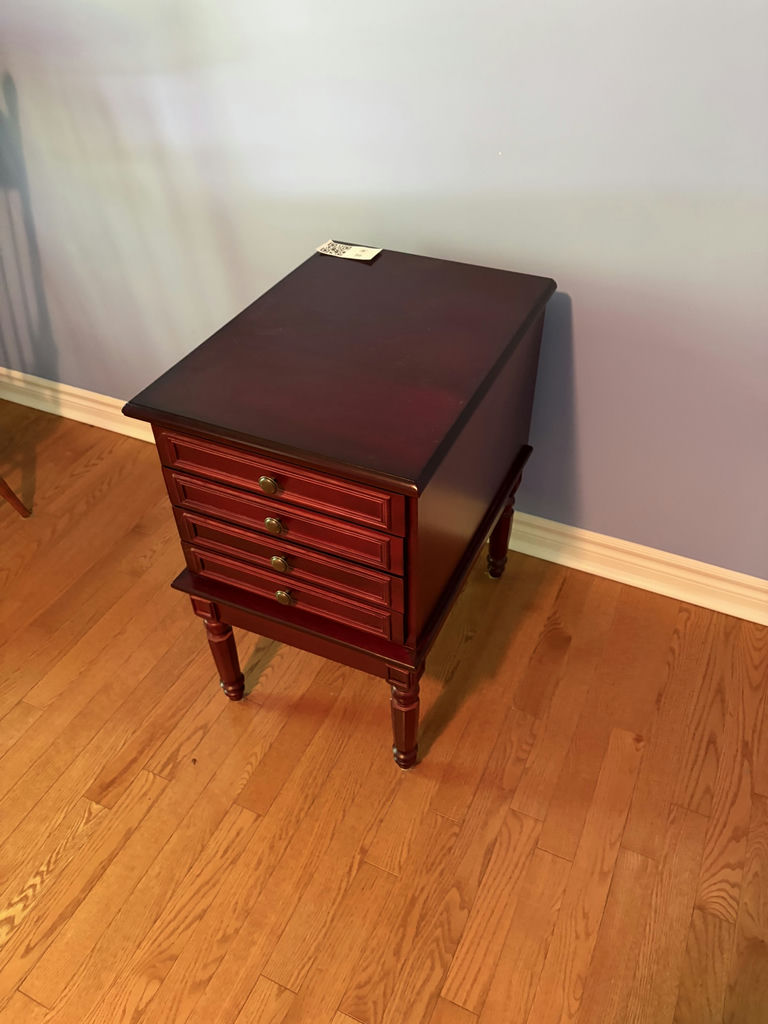 Side Table With 4 Built-In TV Tables - image 2 of 10