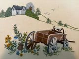 Vintage Wooden Spools & Embroidered Wall Art - thumbnail 8 of 13