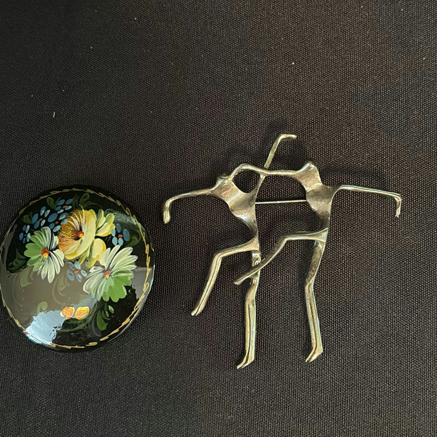 Assortment Of Silver Plated Brooches - image 11 of 12