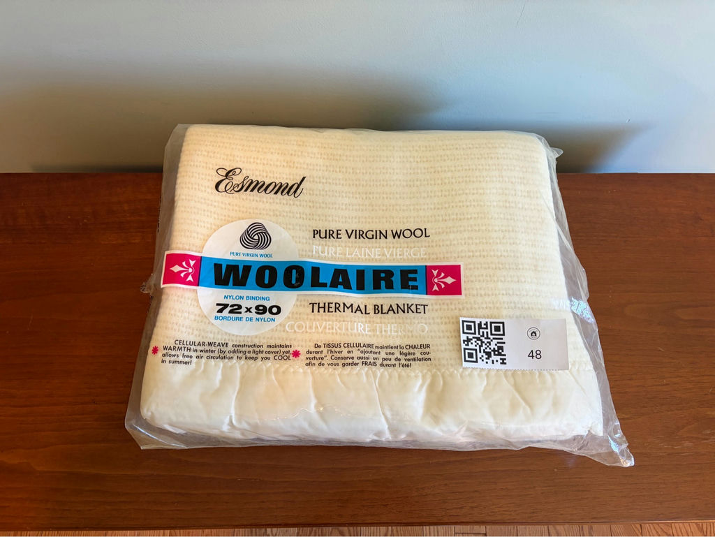 Woolaire Virgin Wool Thermal Blanket, Sealed - image 1 of 10