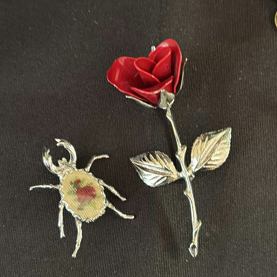 Assortment Of Silver Plated Brooches - image 5 of 12