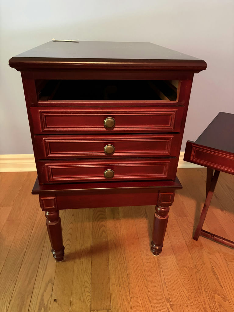 Side Table With 4 Built-In TV Tables - image 9 of 10