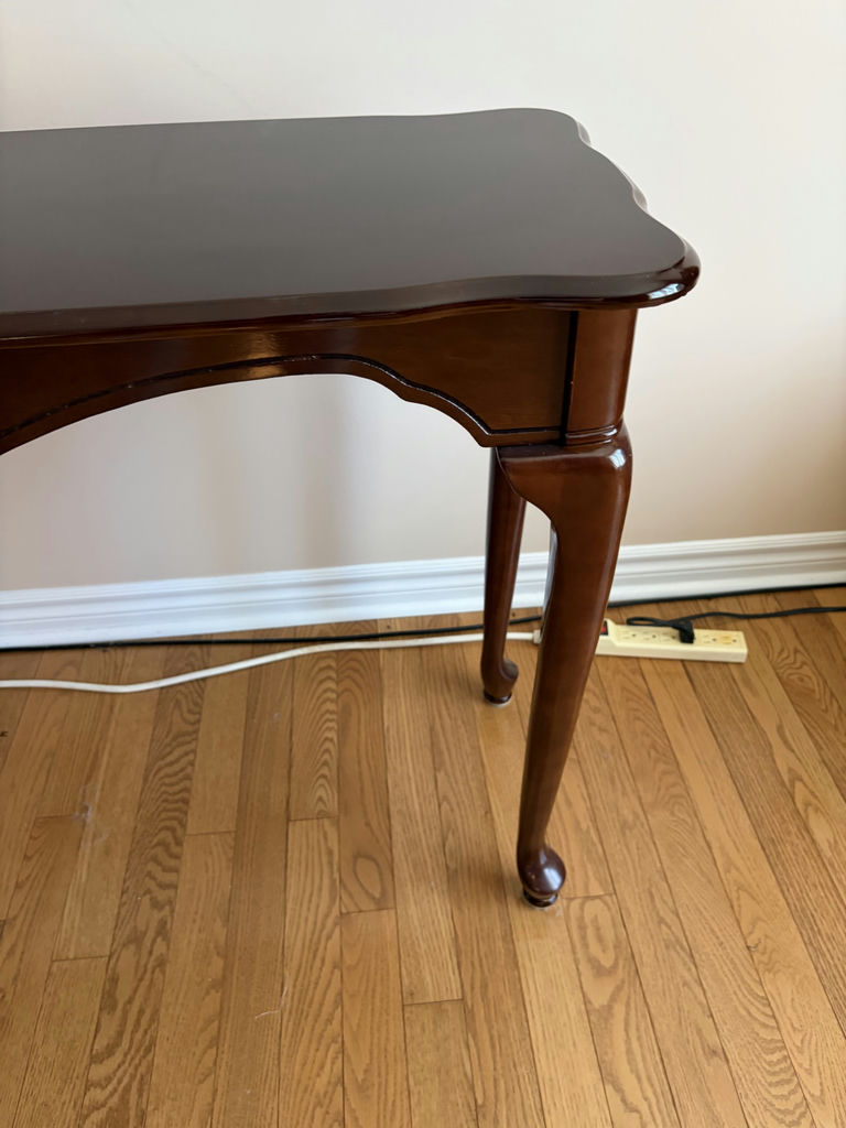 Ethan Allen Mahogany Console Table - image 5 of 10