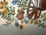 Vintage Wooden Spools & Embroidered Wall Art - thumbnail 9 of 13
