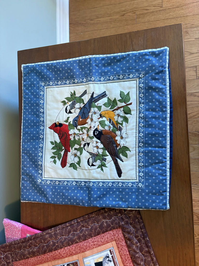 Collection Of Quilted Home Decor Pieces - image 11 of 16