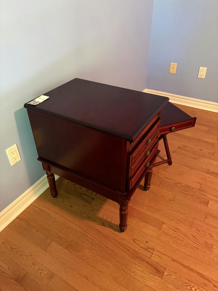 Side Table With 4 Built-In TV Tables - image 7 of 10