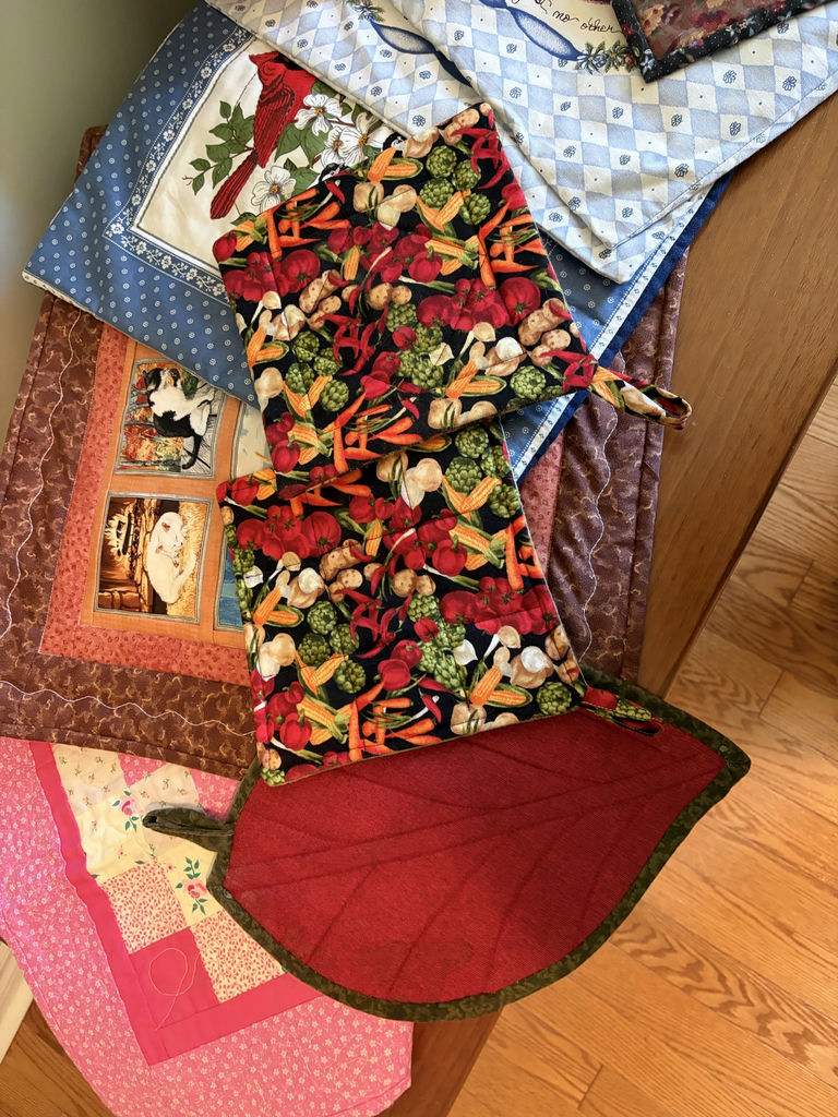 Collection Of Quilted Home Decor Pieces - image 6 of 16