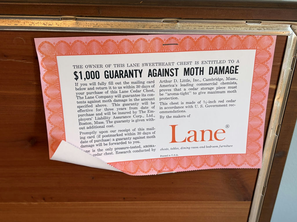 Lane Pine Cedar Chest, by Knechtel Furniture of Hanover, ON - image 10 of 15
