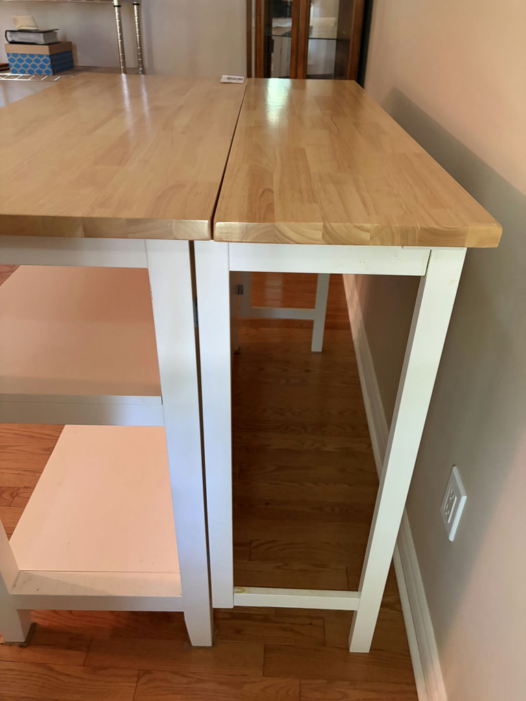 Kitchen Island Console With Extension Top - image 5 of 7