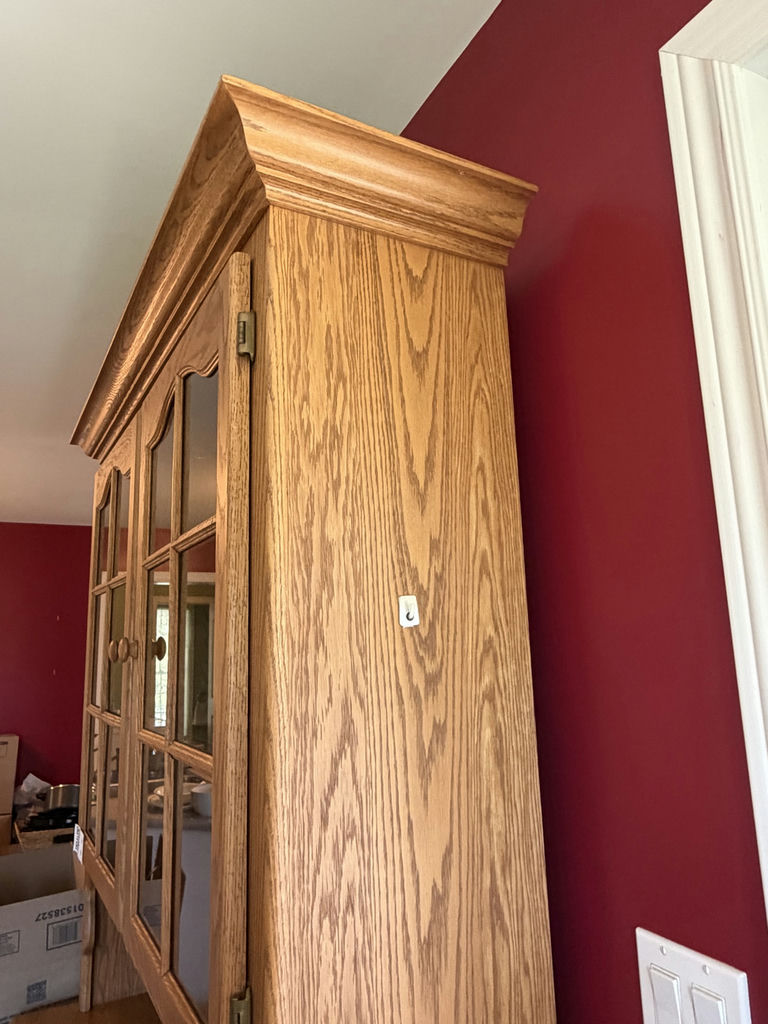 Solid Oak Buffet & Hutch - image 11 of 15
