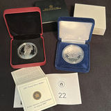 2007 RCM Silver Proof Dollar & 1994 Five Dollar Silver Maple Leaf Coin - thumbnail 1 of 9