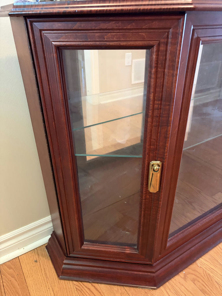 Small Wood & Glass Cabinet - image 4 of 10