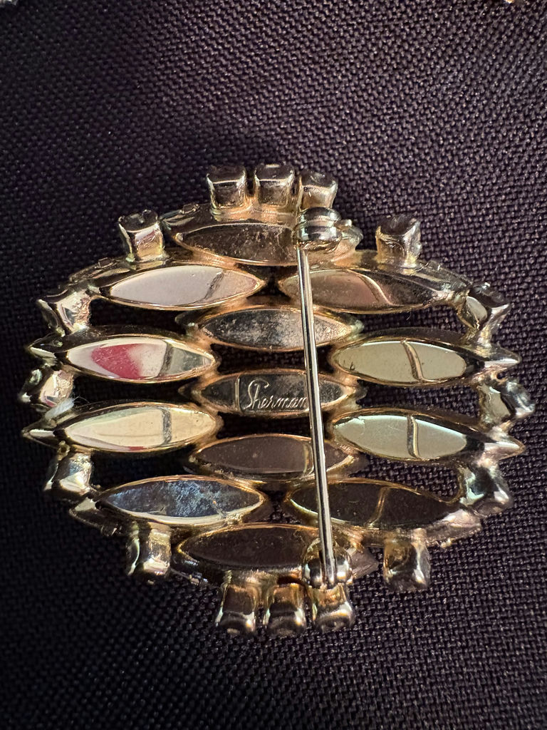 Sherman Brooch & Clip On Earrings - image 3 of 9