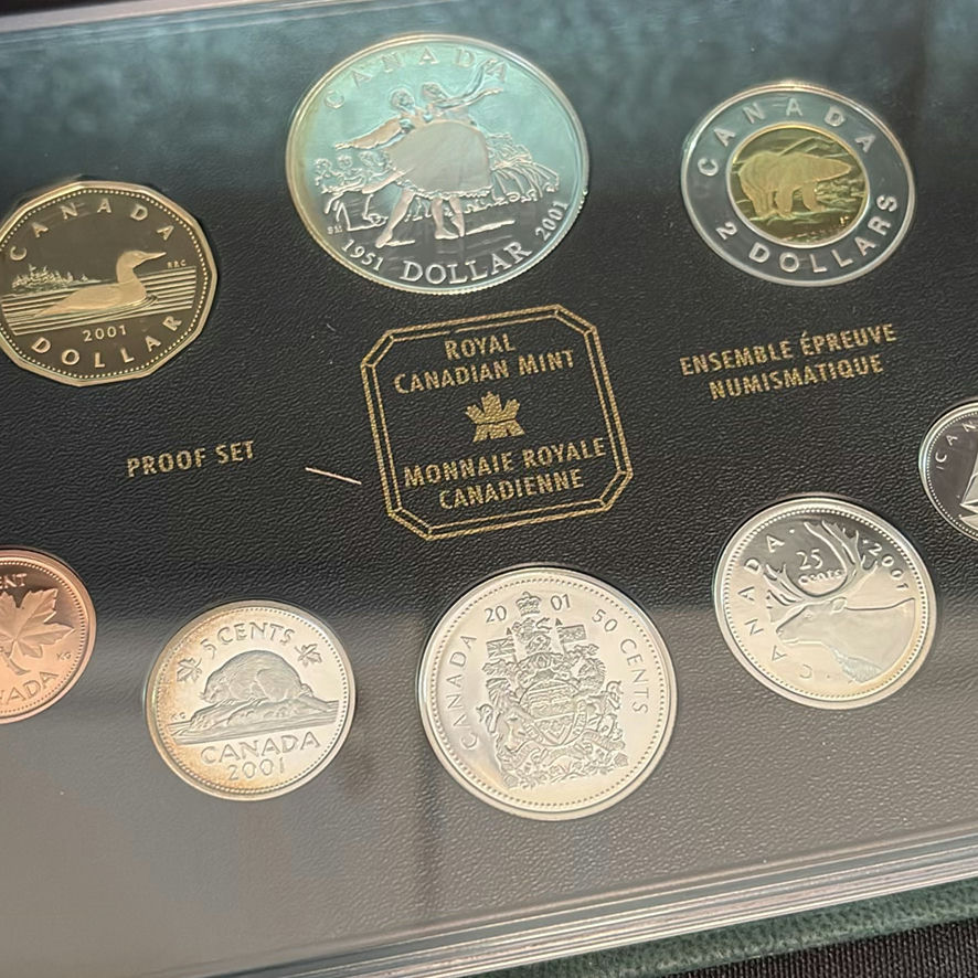 2001 RCM Proof Set Of Canadian Coins - image 4 of 10