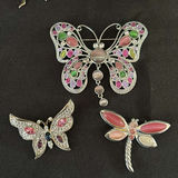 Assortment Of Silver Plated Brooches - thumbnail 8 of 12