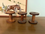 Vintage Wooden Spools & Embroidered Wall Art - thumbnail 2 of 13