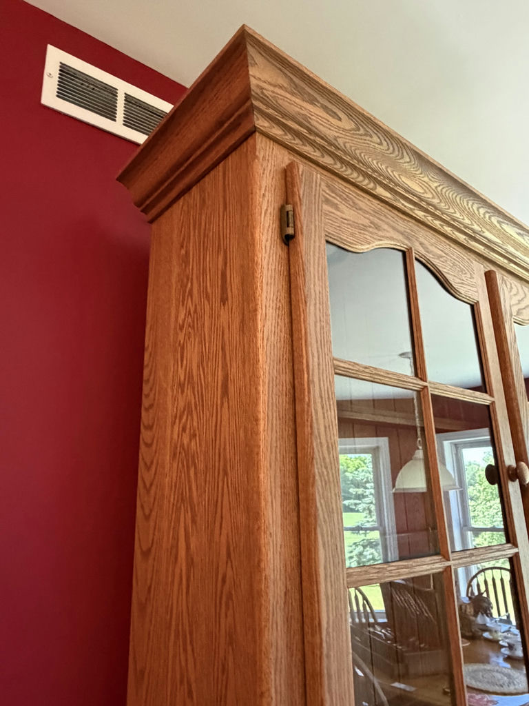 Solid Oak Buffet & Hutch - image 15 of 15