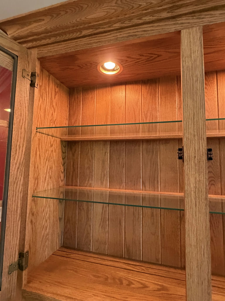 Solid Oak Buffet & Hutch - image 4 of 15