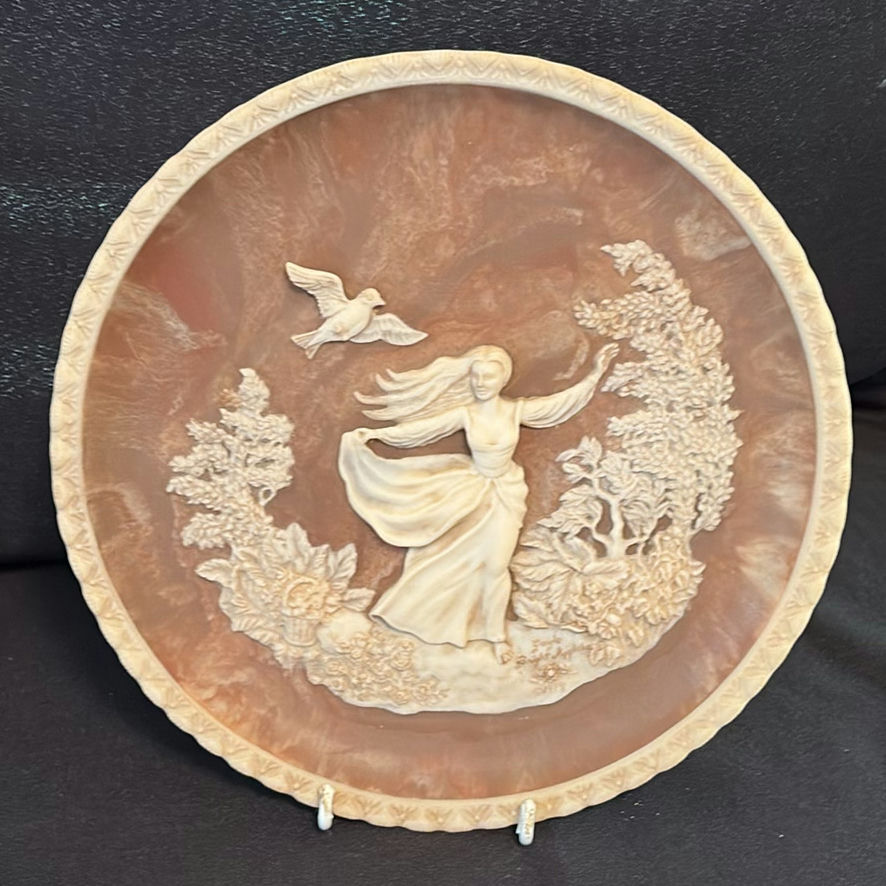 Incolay Stone Plate & Stamp Box - image 6 of 10