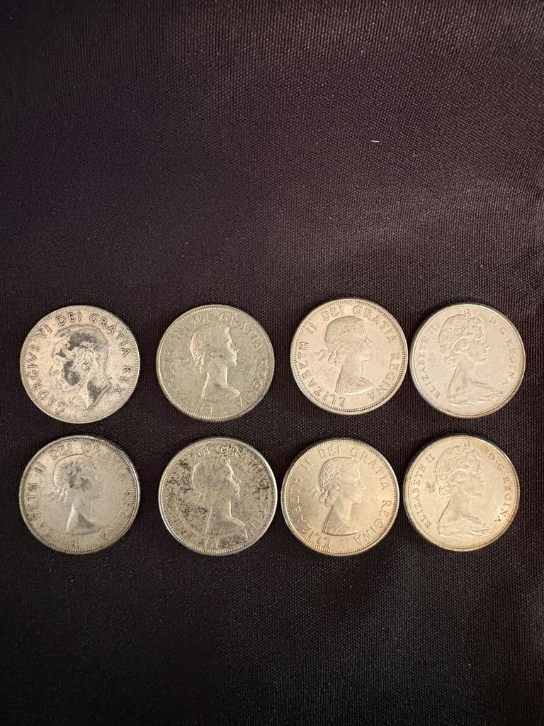 8 Silver 50 Cent Coins - image 9 of 19