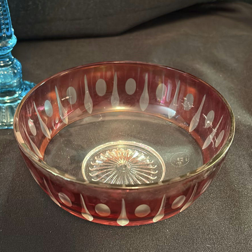Crystal Vase & Bowls - image 10 of 13