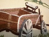 Vintage Wooden Spools & Embroidered Wall Art - thumbnail 11 of 13