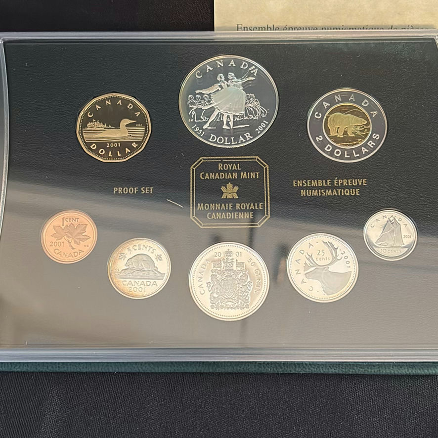 2001 RCM Proof Set Of Canadian Coins - image 2 of 10