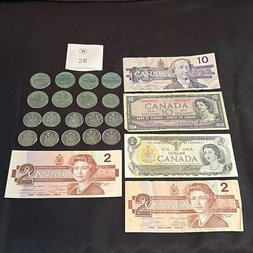 Collection Of Canadian Coins and Bank Notes - image 1 of 18