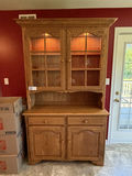 Solid Oak Buffet & Hutch - thumbnail 1 of 15
