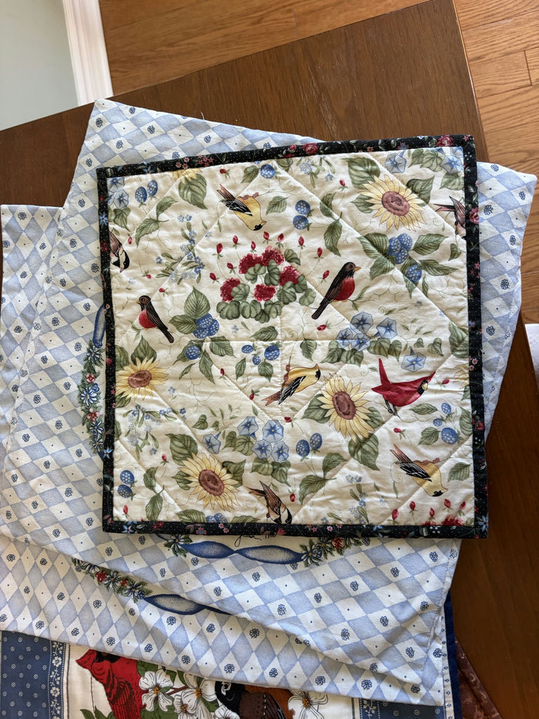 Collection Of Quilted Home Decor Pieces - image 8 of 16