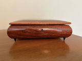 Sorrento Inlaid Wood Musical Jewelry Box & Ingraham Tavel Clock - thumbnail 7 of 14