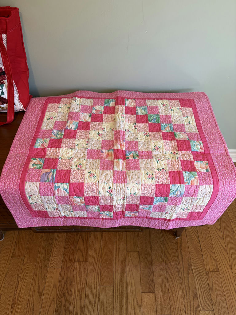 Collection Of Quilted Home Decor Pieces - image 15 of 16